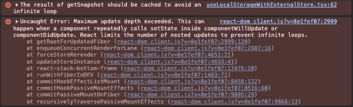 사진 4) Infinite loop during rendering