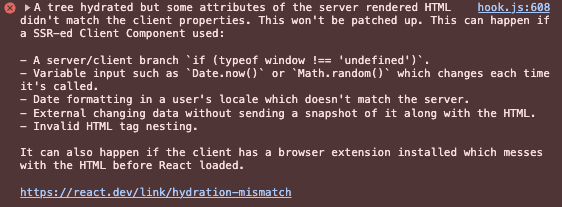 사진 3) hydration_mismatch_error