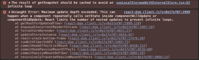 사진 4) Infinite loop during rendering